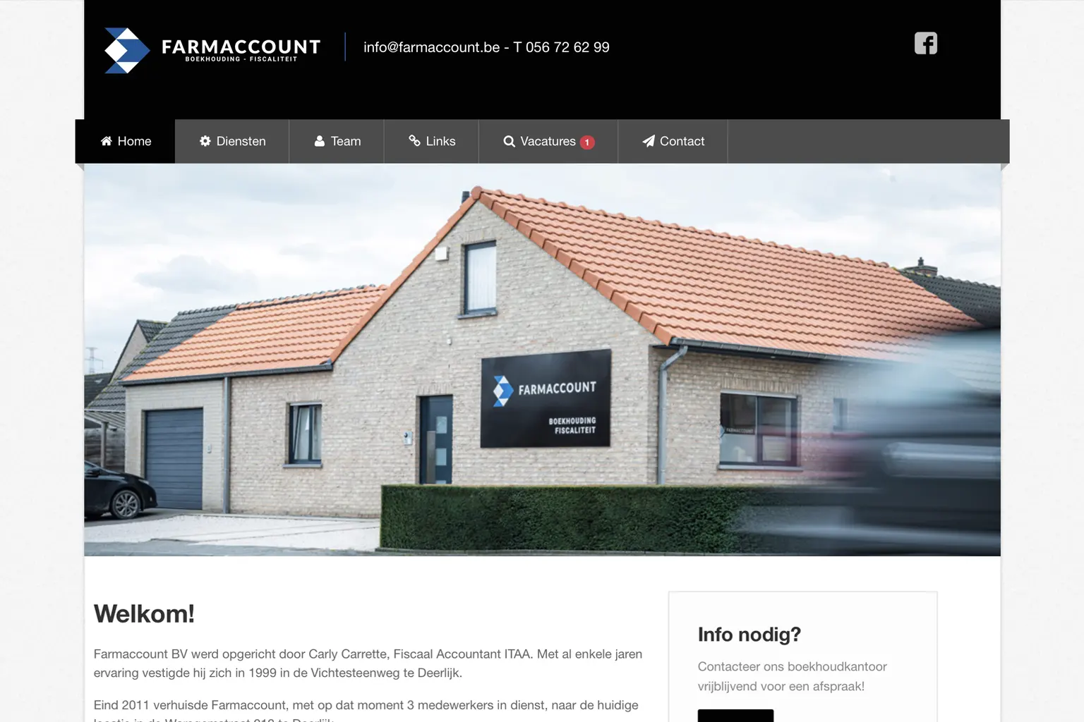 Webdesign project — Farmaccount